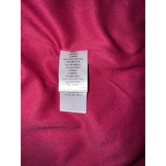 DONNA MORGAN Mindy Bell Sleeve Sheath Dress In Cherry Size 4200 - Picture 11 of 12